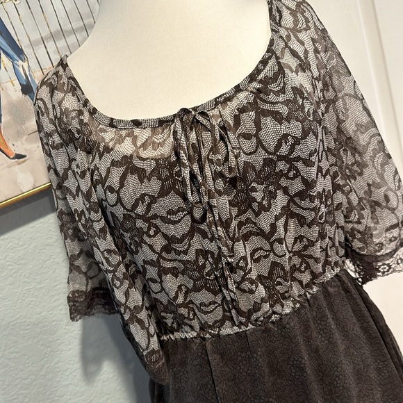 Rock & Roll Cowgirl • Brown Honky Tonk Dress • Sz L - Picture 2 of 13